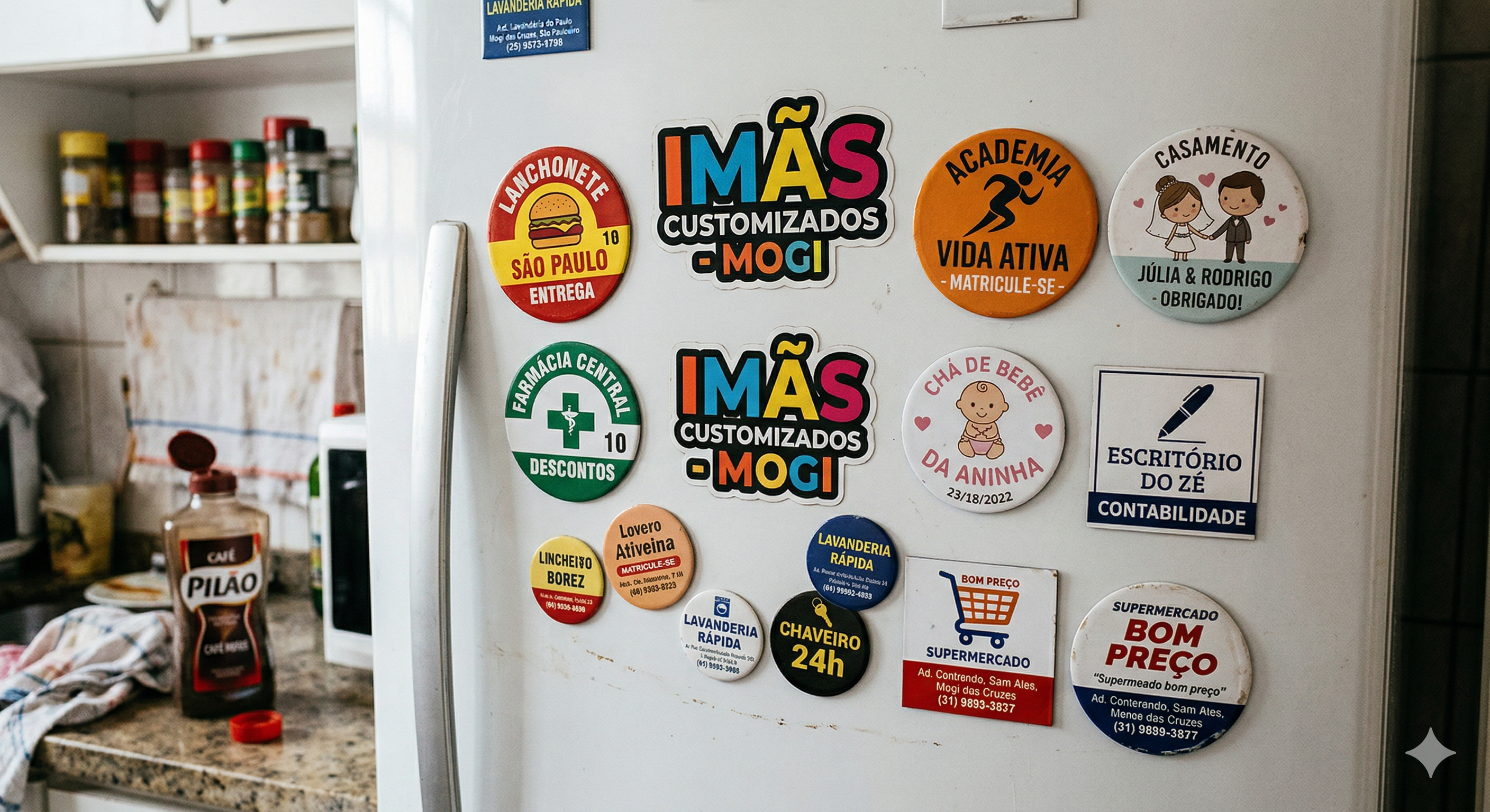 Exemplo de Ímãs Personalizados produzido pela PrintLocal